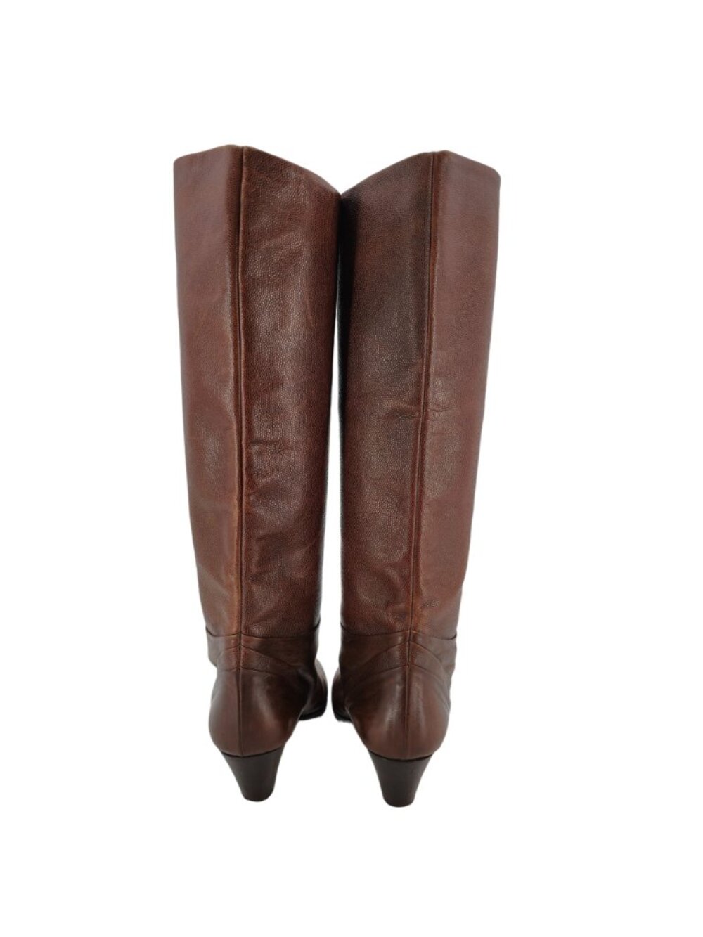 Vintage Italian Calfskin Bally Womens Size 7.5M Brown Soft Leather Luxury Boots - Picture 6 of 16